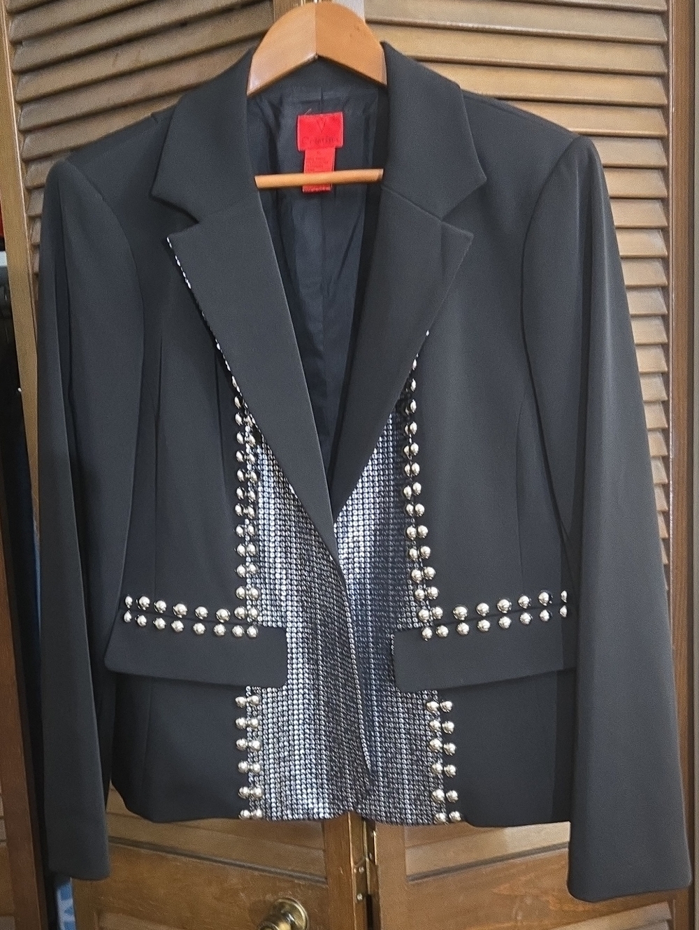Christina Blazer with Silver Studs / Silver Sequins Panels Excellent Condition